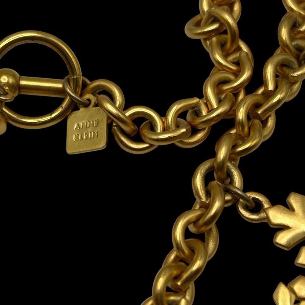 Vintage 1980’s Anne Klein Snowflake Necklace - Picture 6 of 8